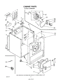 02 - Section parts for Whirlpool Dryer LE3000XSW0 from AppliancePartsPros.com