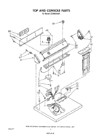 03 - Section parts for Whirlpool Dryer LE3000XSW0 from AppliancePartsPros.com