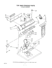 03 - Section parts for Whirlpool Dryer LE7080XSW0 from AppliancePartsPros.com
