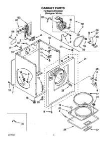 02 - Section parts for Whirlpool Dryer LER4434AQ0 from AppliancePartsPros.com