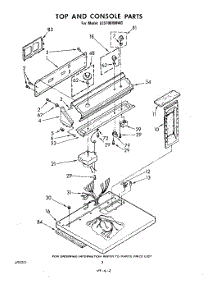 02 - Section parts for Whirlpool Dryer LE5700XMW0 from AppliancePartsPros.com