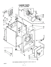 03 - Section parts for Whirlpool Dryer LE5700XMW0 from AppliancePartsPros.com