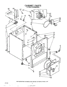 03 - Section parts for Whirlpool Dryer LE6400XKW0 from AppliancePartsPros.com