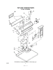 02 - Section parts for Whirlpool Dryer LE5750XMW0 from AppliancePartsPros.com