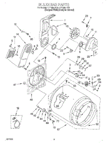 03 - Section parts for Whirlpool Dryer LER8857EZ2 from AppliancePartsPros.com