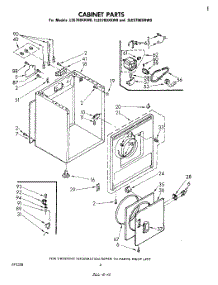 03 - Section parts for Whirlpool Dryer LE5700XKW0 from AppliancePartsPros.com