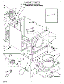 02 - Section parts for Whirlpool Dryer LEC7646DQ0 from AppliancePartsPros.com