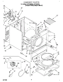 02 - Section parts for Whirlpool Dryer LET7646DQ0 from AppliancePartsPros.com