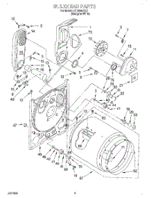 03 - Bulkhead parts for Whirlpool Dryer LGR5848EQ1 from AppliancePartsPros.com
