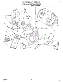 03 - Section parts for Whirlpool Dryer LER5638AW3 from AppliancePartsPros.com