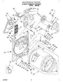 03 - Section parts for Whirlpool Dryer LER7858AN1 from AppliancePartsPros.com