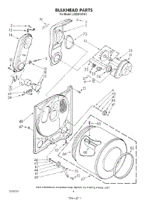 04 - Bulkhead parts for Whirlpool Dryer LG6091XSW1 from AppliancePartsPros.com