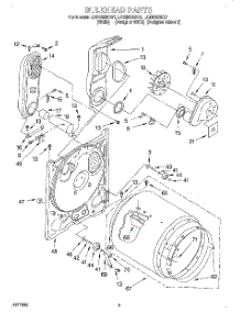 03 - Bulkhead parts for Whirlpool Dryer LGR6638DW1 from AppliancePartsPros.com