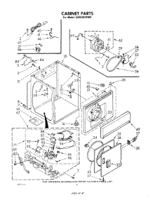 03 - Cabinet parts for Whirlpool Dryer LG5536XPW0 from AppliancePartsPros.com