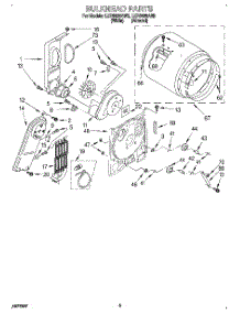 03 - Section parts for Whirlpool Dryer LER5638AW2 from AppliancePartsPros.com