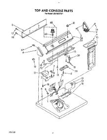 03 - Section parts for Whirlpool Dryer LE9100XTW1 from AppliancePartsPros.com