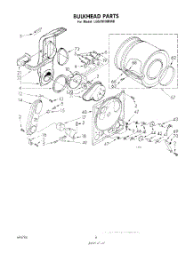 04 - Bulkhead parts for Whirlpool Dryer LG5791XMW0 from AppliancePartsPros.com