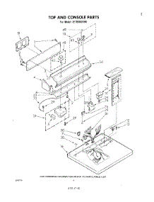 03 - Section parts for Whirlpool Dryer LE7800XKW0 from AppliancePartsPros.com