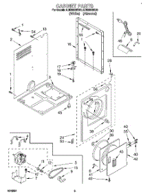 02 - Section parts for Whirlpool Dryer LDR3822BW0 from AppliancePartsPros.com