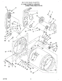 03 - Bulkhead parts for Whirlpool Dryer LGR8857EQ1 from AppliancePartsPros.com