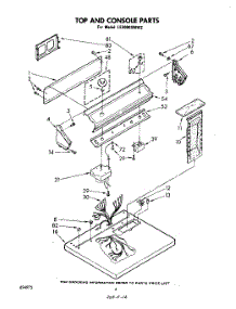 03 - Section parts for Whirlpool Dryer LE3000XMW2 from AppliancePartsPros.com