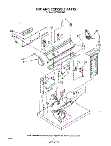 02 - Section parts for Whirlpool Dryer LE6800XSW0 from AppliancePartsPros.com