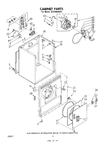 02 - Section parts for Whirlpool Dryer LE5780XKW1 from AppliancePartsPros.com