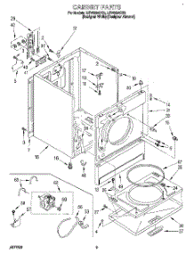 02 - Section parts for Whirlpool Dryer LEV6634DZ0 from AppliancePartsPros.com