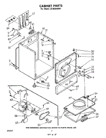 02 - Section parts for Whirlpool Dryer LE7800XKW1 from AppliancePartsPros.com