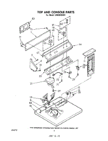 03 - Section parts for Whirlpool Dryer LE5650XKW1 from AppliancePartsPros.com