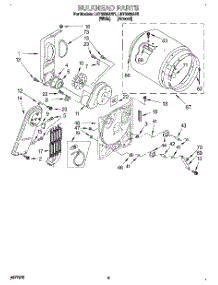 03 - Section parts for Whirlpool Dryer LET6638AN1 from AppliancePartsPros.com