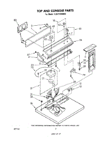 02 - Section parts for Whirlpool Dryer 3LE5710XMW3 from AppliancePartsPros.com