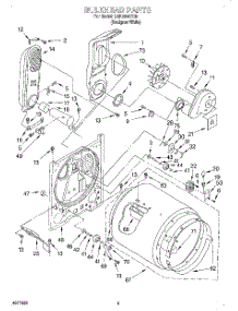 03 - Bulkhead parts for Whirlpool Dryer LGR5848EQ5 from AppliancePartsPros.com
