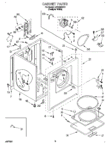 02 - Section parts for Whirlpool Dryer LER4624BQ1 from AppliancePartsPros.com