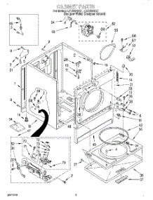 02 - Cabinet parts for Whirlpool Dryer LGT6634DQ1 from AppliancePartsPros.com