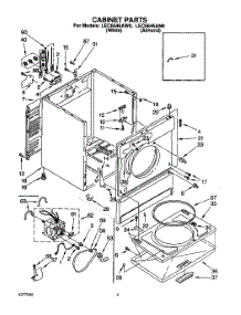 02 - Section parts for Whirlpool Dryer LEC6646AW0 from AppliancePartsPros.com