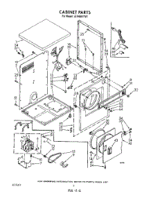 02 - Section parts for Whirlpool Dryer LE4900XTW1 from AppliancePartsPros.com