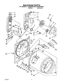 03 - Bulkhead parts for Whirlpool Dryer LGV6848AW0 from AppliancePartsPros.com