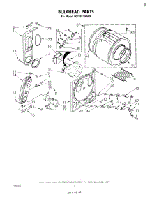 04 - Bulkhead parts for Whirlpool Dryer LG7001XMW0 from AppliancePartsPros.com