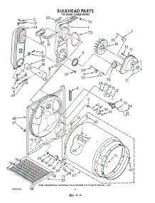 04 - Bulkhead parts for Whirlpool Dryer LG9681XWW0 from AppliancePartsPros.com