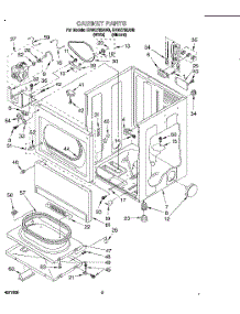 02 - Section parts for Whirlpool Dryer CEW2760AW0 from AppliancePartsPros.com
