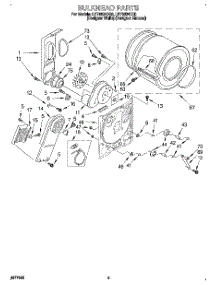 03 - Section parts for Whirlpool Dryer LET6634DQ0 from AppliancePartsPros.com