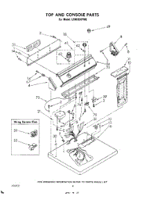 03 - Section parts for Whirlpool Dryer LE6685XPW0 from AppliancePartsPros.com