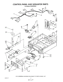 03 - Control Panel And Separator parts for Whirlpool Dryer CS5000XSW0 from AppliancePartsPros.com