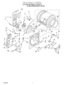 04 - Bulkhead parts for Whirlpool Dryer LGC7646DZ1 from AppliancePartsPros.com