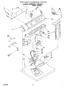 02 - Section parts for Whirlpool Dryer LEP6848AW2 from AppliancePartsPros.com