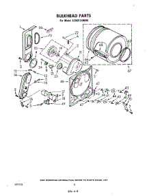 05 - Bulkhead parts for Whirlpool Dryer LG5651XMW0 from AppliancePartsPros.com
