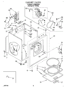 02 - Section parts for Whirlpool Dryer LER4624BQ0 from AppliancePartsPros.com