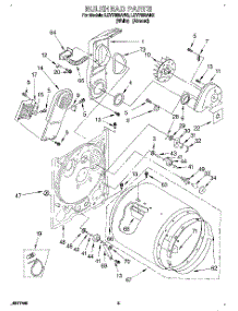 03 - Section parts for Whirlpool Dryer LEV7858AN2 from AppliancePartsPros.com