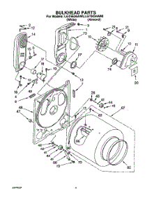 03 - Section parts for Whirlpool Dryer LGT6634AW0 from AppliancePartsPros.com